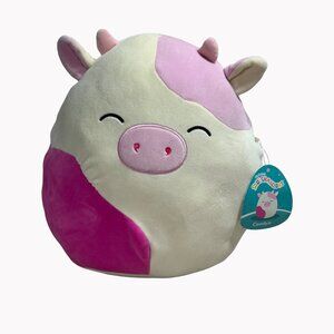 Squishmallows 10” Caedyn the Cow Plush Toy Soft Cuddly Stuffed Animal New